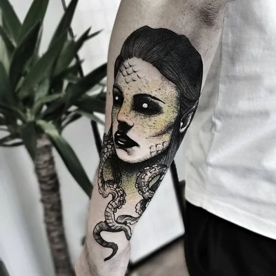 Sroka Złodziejka tattoo 039