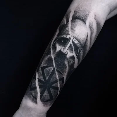 Sroka Złodziejka tattoo 044