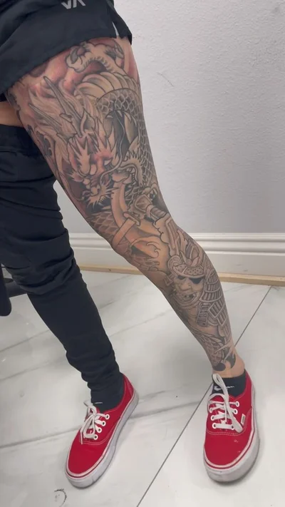 Steve Golden Triangle tattoo 013