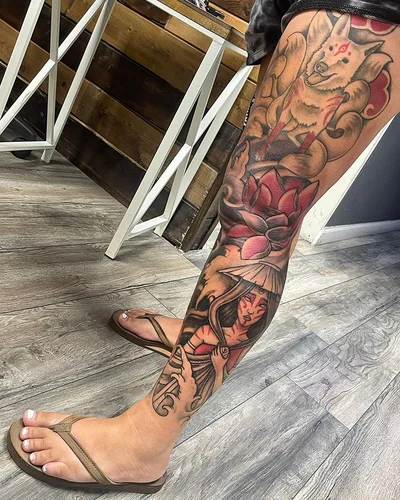 Steve Golden Triangle tattoo 017