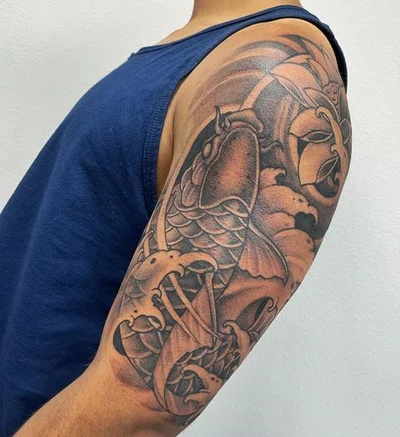 Steve Golden Triangle tattoo 019