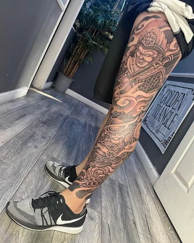 Steve Golden Triangle tattoo 026