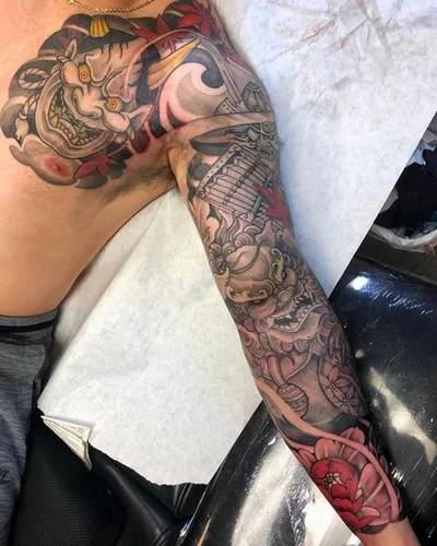 Steve Golden Triangle tattoo 028