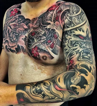 Steve Golden Triangle tattoo 030