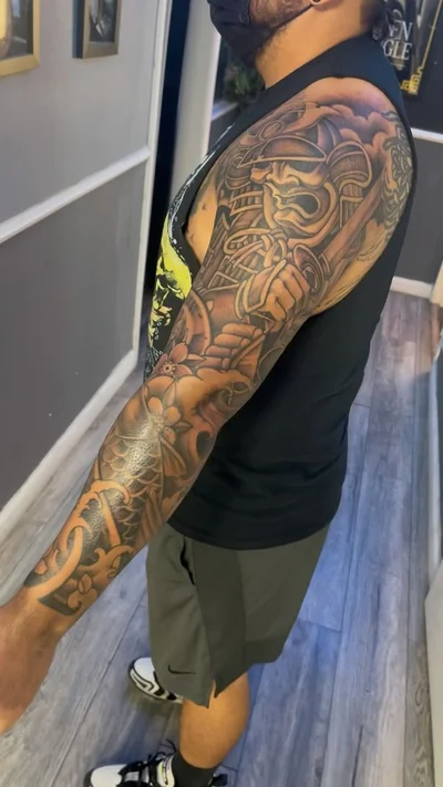 Steve Golden Triangle tattoo 032