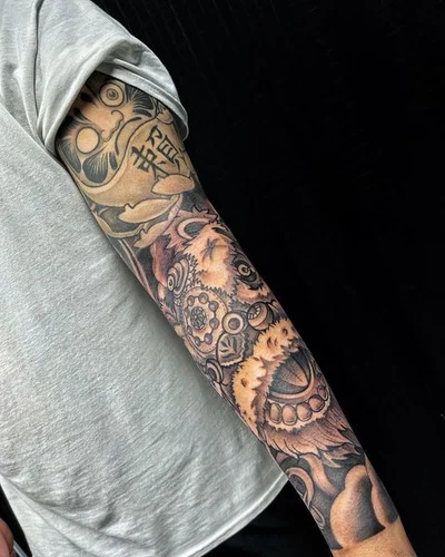 Steve Golden Triangle tattoo 038
