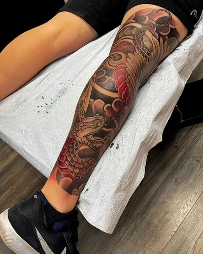 Steve Golden Triangle tattoo 044