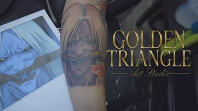 Steve Golden Triangle tattoo 045