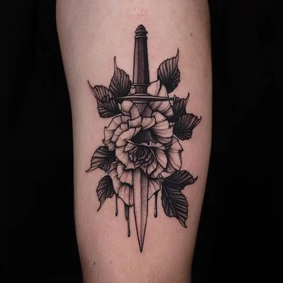 Swan tattoo 009