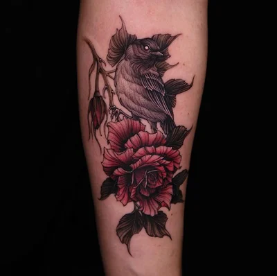 Swan tattoo 017