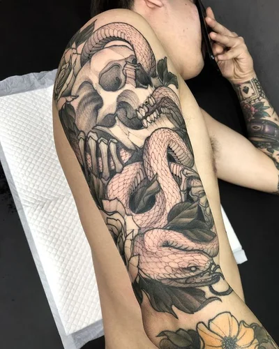 Swan tattoo 026