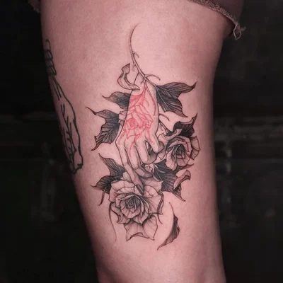 Swan tattoo 032