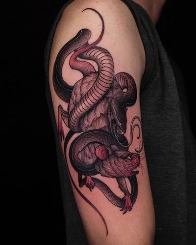 Swan tattoo 034