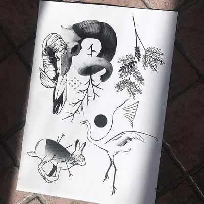 Szogun Ciernistych Krzewów tattoo 020