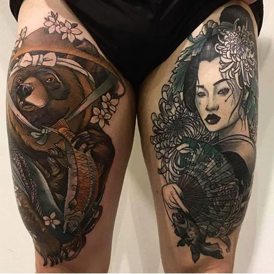 Tahlula Bear tattoo 007