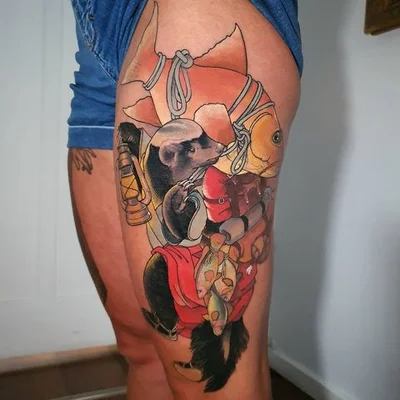 Tahlula Bear tattoo 016