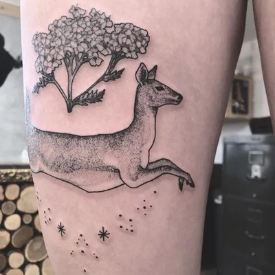 Crow B Rising tattoo 021