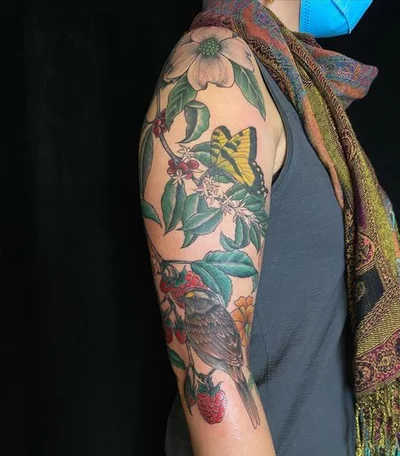 Crow B Rising tattoo 025