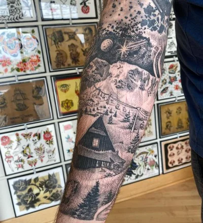 Alex Powell tattoo 044