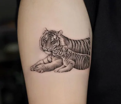 Seoultattoo Koreatattoo 호랑이타투 강아지타투 감성타투 - DH tattoo 023