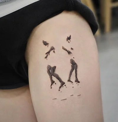 Seoultattoo Koreatattoo 호랑이타투 강아지타투 감성타투 - DH tattoo 033