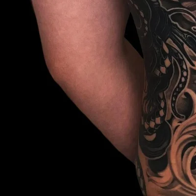 타투헬  블랙앤그레이 인물타투 동물타투 커버업타투 tattoo 007