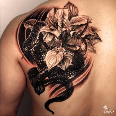 타투헬  블랙앤그레이 인물타투 동물타투 커버업타투 tattoo 008