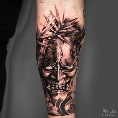 타투헬  블랙앤그레이 인물타투 동물타투 커버업타투 tattoo 034
