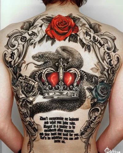 타투헬  블랙앤그레이 인물타투 동물타투 커버업타투 tattoo 047