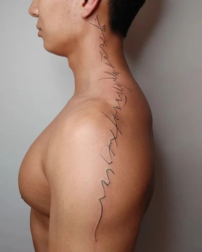 타투이스트쓰담 한글타투 한자타투 레터링타투 tattoo 019