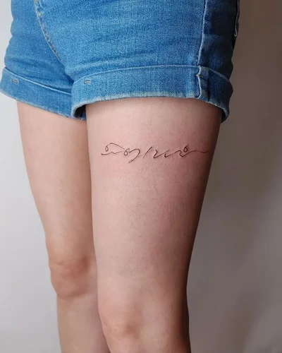타투이스트쓰담 한글타투 한자타투 레터링타투 tattoo 043