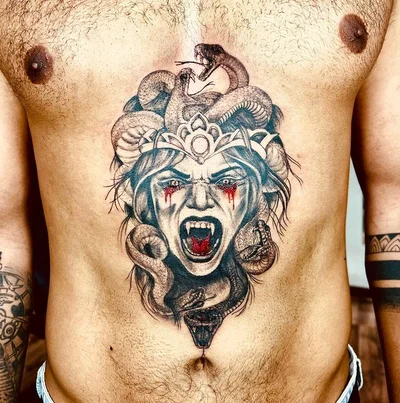Medusa Mary tattoo 049
