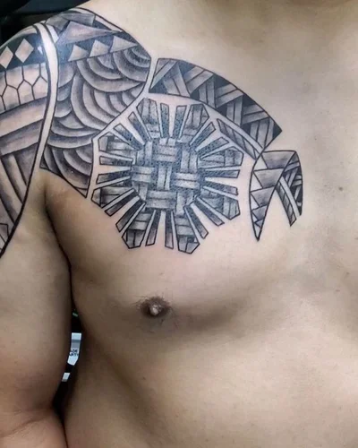 Monk tattoo 043