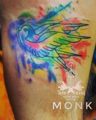 Monk tattoo 048