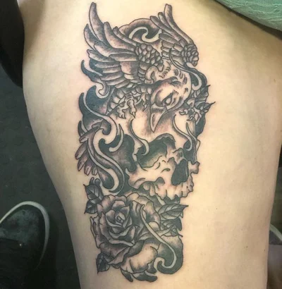 Mr King Royal Flush tattoo 050
