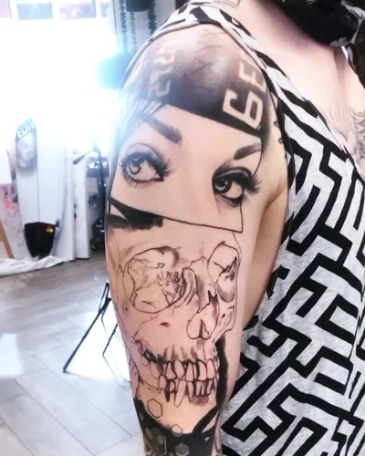 The Black Lantern OC tattoo 009