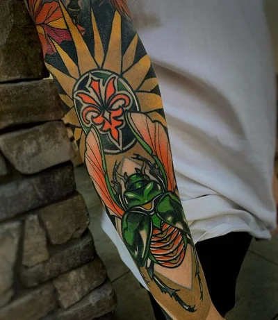 The Black Lantern OC tattoo 029