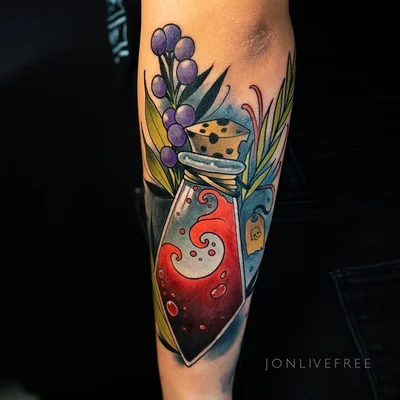 The Black Lantern OC tattoo 034