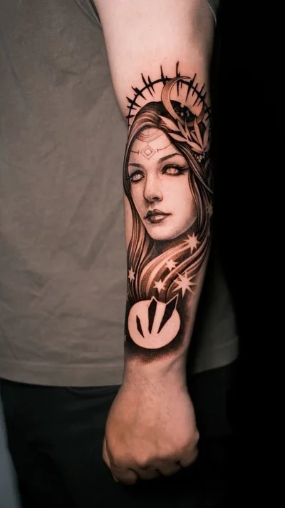 The Black Lantern OC tattoo 036
