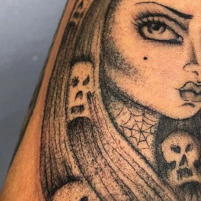 Cherry Bi tattoo 015