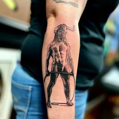 Danny the Copper Wolf tattoo 007
