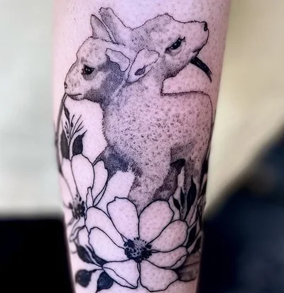 Danny the Copper Wolf tattoo 009