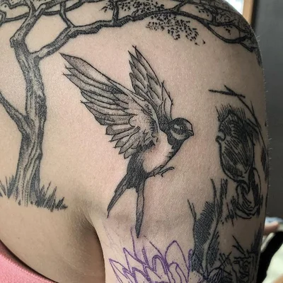 Danny the Copper Wolf tattoo 033