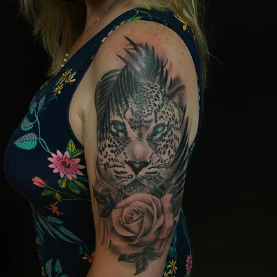 Danny the Copper Wolf tattoo 035