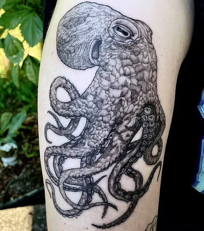 Danny the Copper Wolf tattoo 041