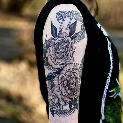 Danny the Copper Wolf tattoo 050