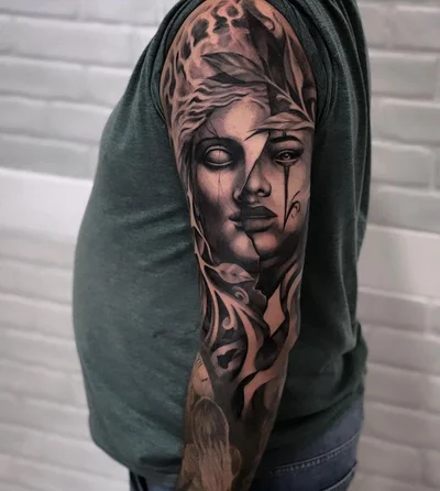 Theo Descending tattoo 014