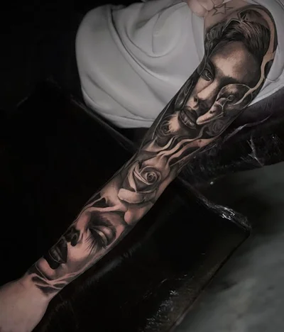Theo Descending tattoo 025