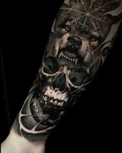 Theo Descending tattoo 034