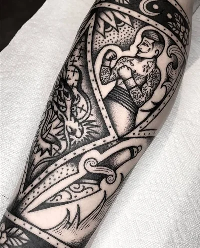 Rocky Johnson tattoo 033